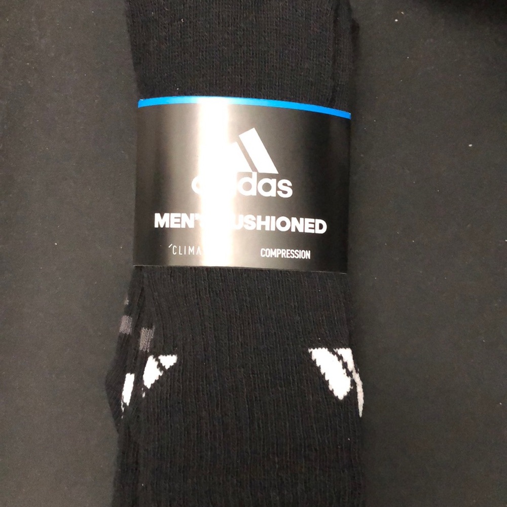 Adidas men’s cushioned Climalite socks.